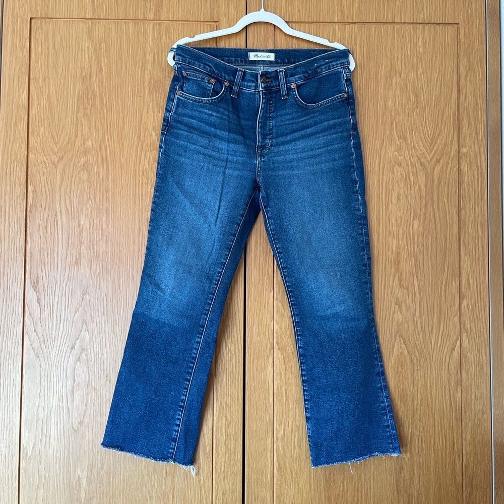 Madewell Kick Out Crop Jeans in Brinton Wash: Raw Hem Edition